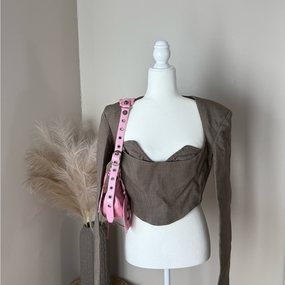 PrettyLittleThing Taupe Fabric with Tag